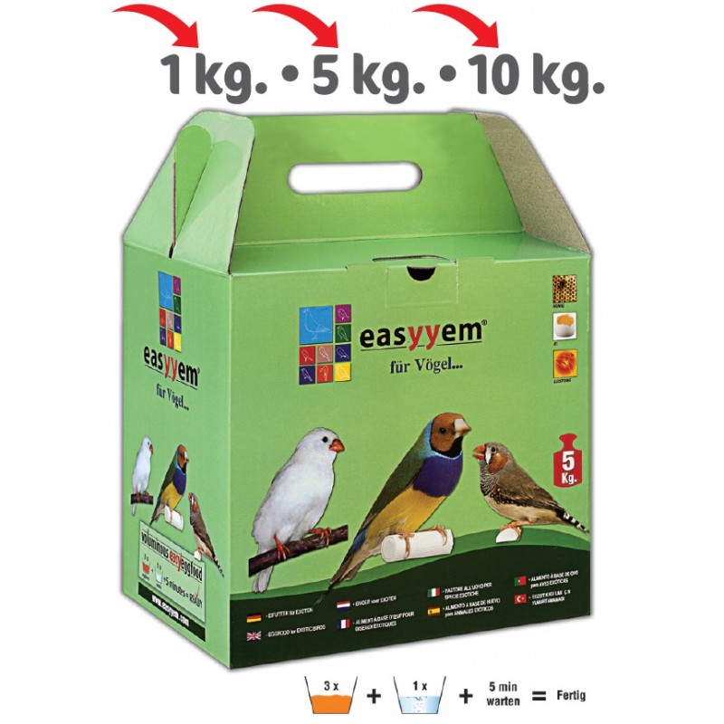 Easyyem karma jajeczna dla ptaków egzotycznych 1 kg